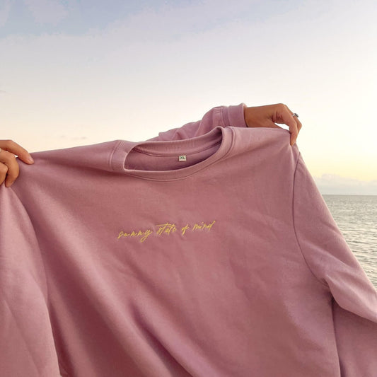 Sunny State of Mind Crewneck sweatshirt with embroidered details