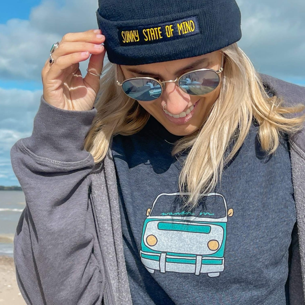 Sunny State Of Mind Beanie – Wandering Waves Surf Company